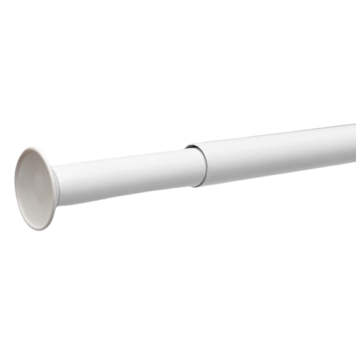 BARRAL P/BAÑO EXTENSIBLE BLANCO DE 1,10 A 2mt