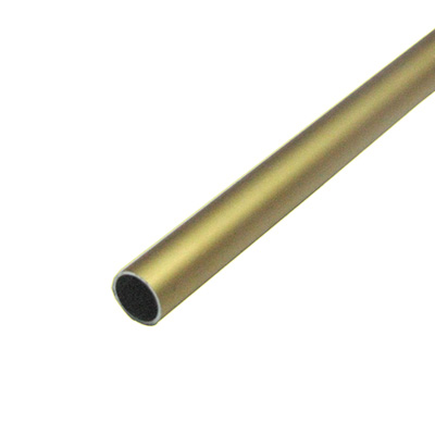 CAÑO P/CORTINA ALUMINIO 1/2" ORO MATE
