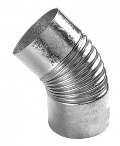 CURVA ZINC HERMETICA 45º x 3" 