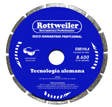 DISCO DIAMANTADO 115 MM. LASER (4 1/2")