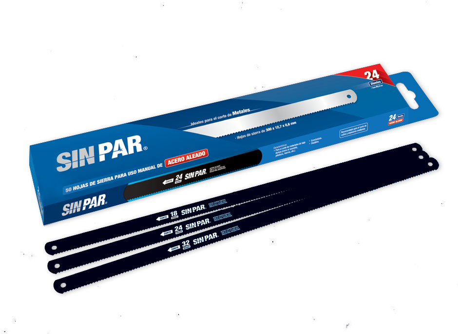 HOJA DE SIERRA "SIN PAR" A/CARB. x 24 DTS.