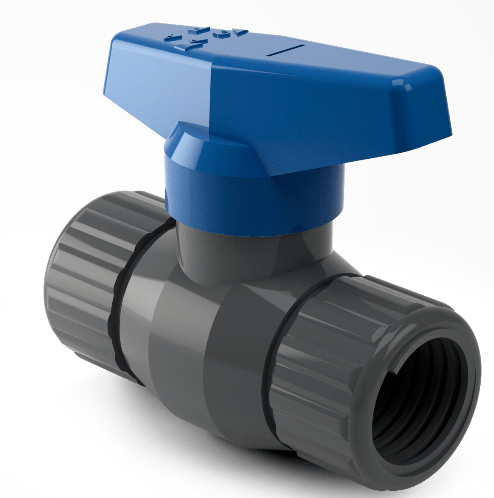 LLAVE DE PASO ESF. PVC DUKE 3/4"