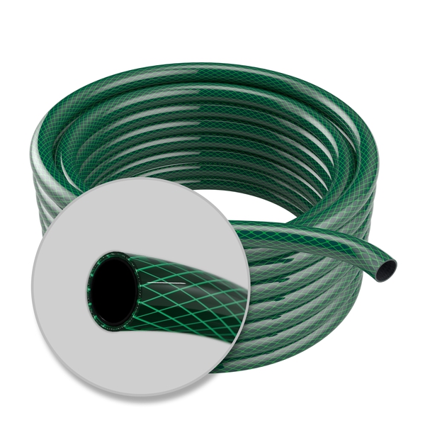 [2323] MANGUERA DE RIEGO 1/2" X 25m TRENZADA