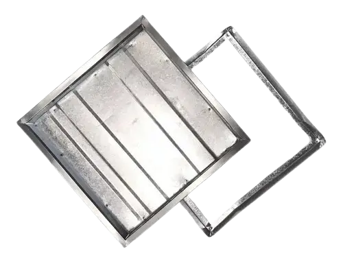 TAPA CAMARA GALVANIZADA 20X20 C/BULON