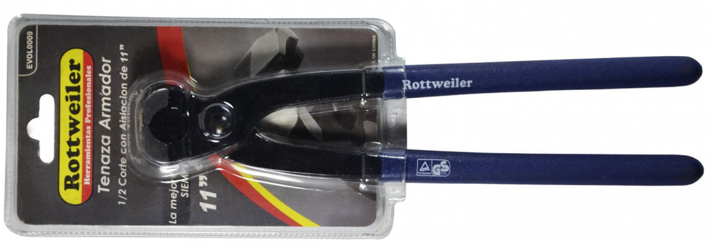TENAZA ARMADOR "ROTTWEILER" Nº09 C/AISLACION