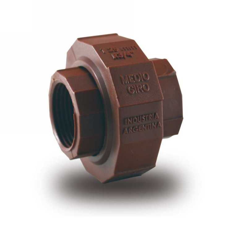 UNION DOBLE 3/4" ROSCADA (25 MM.)"MEDIO GIRO"