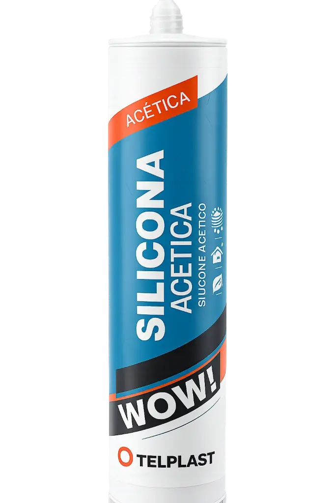 SILICONA ACETICA NEGRA 250ml "TELPLAST"