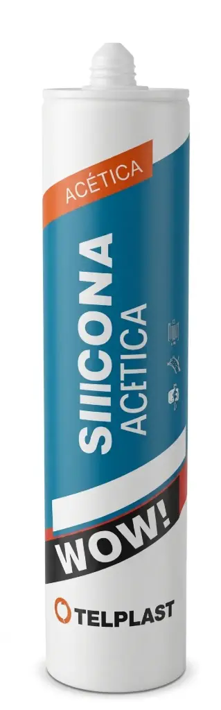 SILICONA ACETICA BLANCA 250ml "TELPLAST"