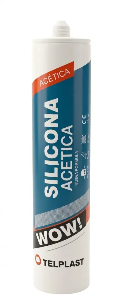 SILICONA ACETICA TRANSPARENTE 250ml "TELPLAST"  