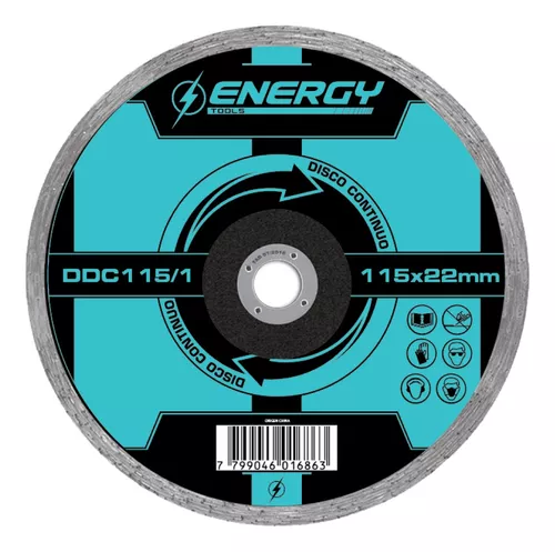 DISCO DIAMANTADO 115mm CONT. (4 1/2") ENERGY