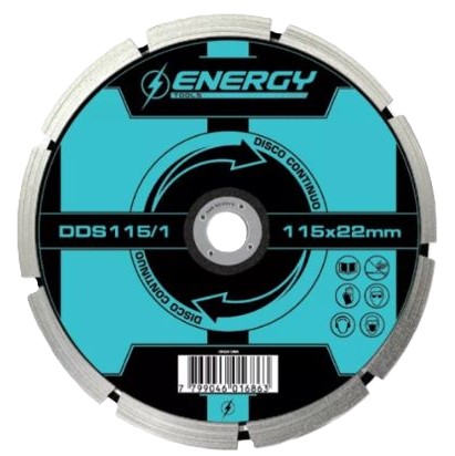DISCO DIAMANTADO 115mm LASER (4 1/2") ENERGY