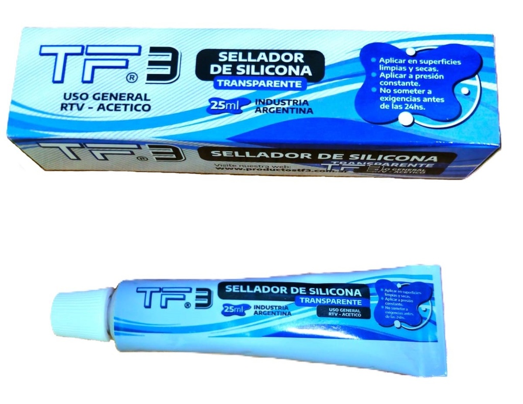 SILICONA TRANSPARENTE 25ml "TF3"