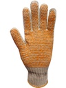 GUANTE ALGODON MOTEADO NARANJA ECO
