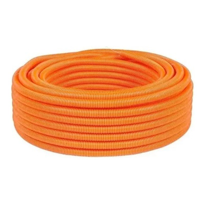 [0374] CAÑO CORRUGADO FLEX. NARANJA LIVIANO 1"