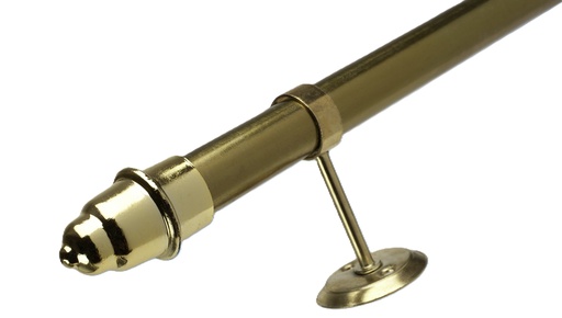 [0614] CAÑO P/CORTINA HIERRO 5/8" ZINCADO AMARILLO