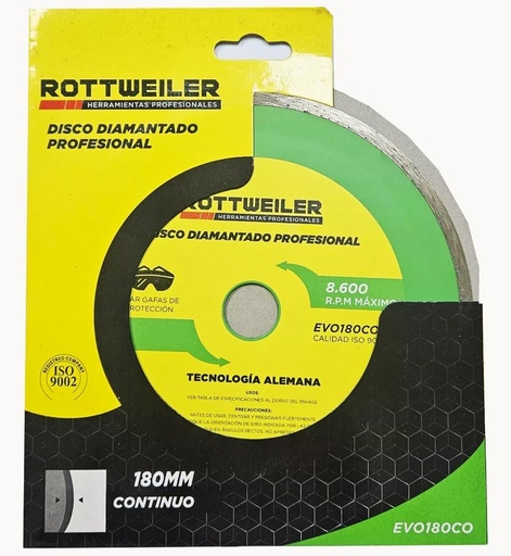 [1202] DISCO DIAMANTADO 180 MM. CONTINUO (7")