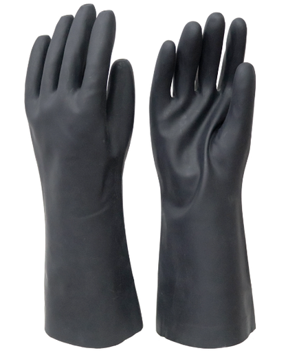 [1635] GUANTE LATEX NEGRO Nº10 x 35cm TACOLATEX