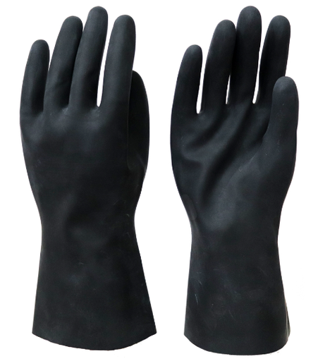 [0837] GUANTE LATEX NEGRO Nº9 x 30cm TACOLATEX