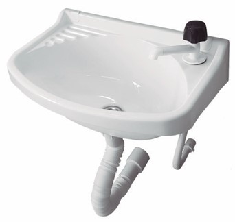 [2315] PILETA LAVATORIO PVC CHICO C/KIT "DEALER"