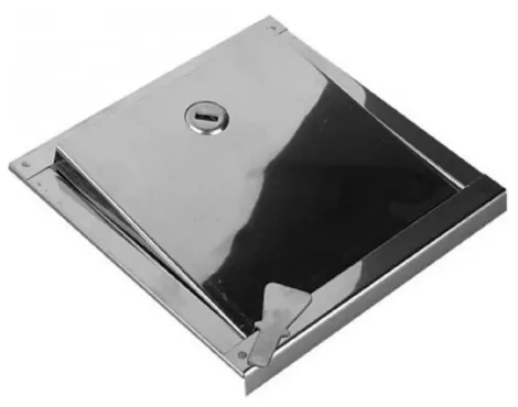 [979] PUERTA LLAVE AGUA DE ACERO 15 x 15