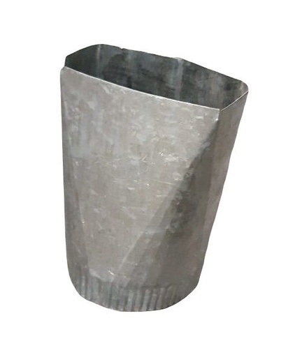 [1123] REDUCCION ZINC RECT A REDONDA A 2 x 4