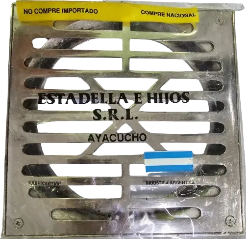 [1957] REJILLA BRONCE C/PL. 15x15 "AYACUCHO" (619)