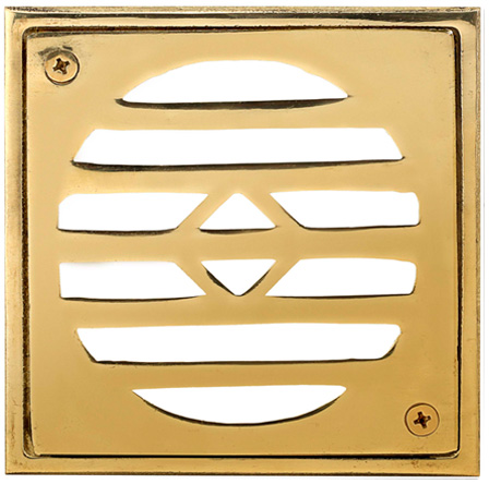 [2308] REJILLA BRONCE PULIDO 12X12 "CASAL"