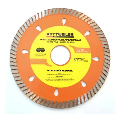 [2460] DISCO DIAMANTADO 115 MM.TURBO PORCELANATO