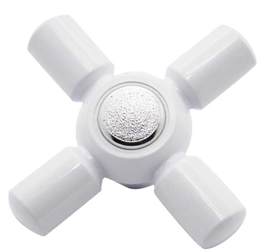 [2463] VOLANTE CRUZ BLANCO PARA GRIFERIA 